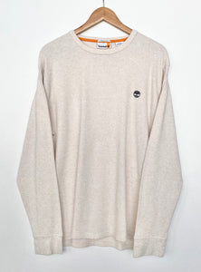 Timberland Waffle Sweatshirt XL Red Cactus Vintage