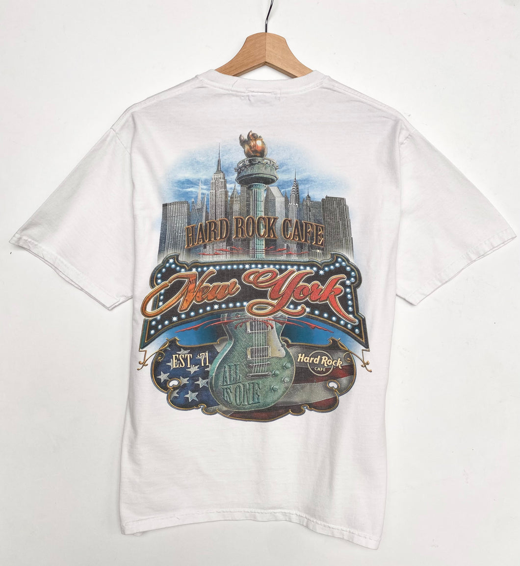 Hard Rock Cafe New York T shirt M Red Cactus Vintage