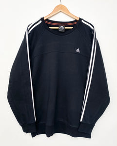white adidas sweatshirt vintage
