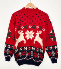 Load image into Gallery viewer, 90s Grandad Christmas Jumper (M)