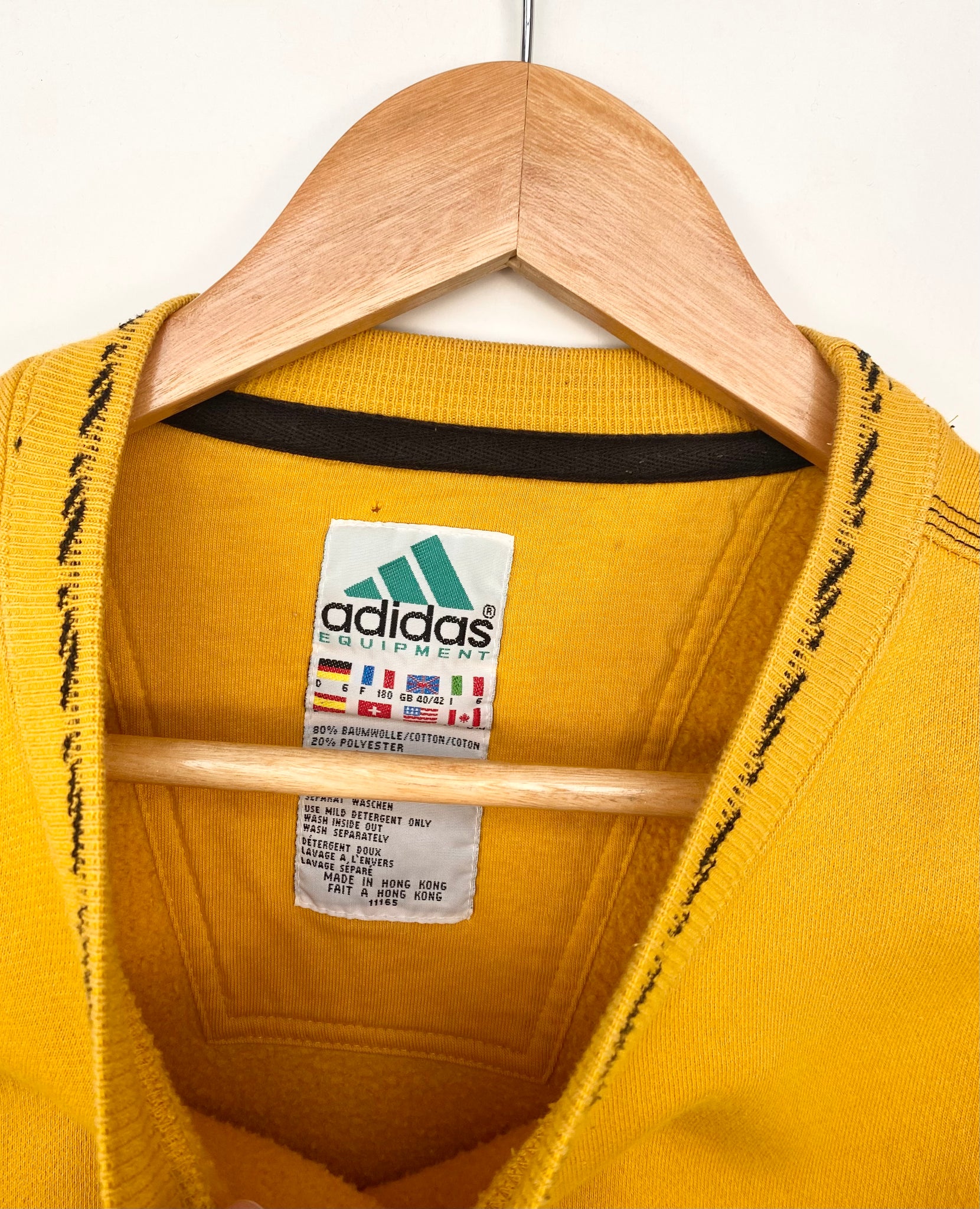 90s Adidas Equipment Sweatshirt M Red Cactus Vintage