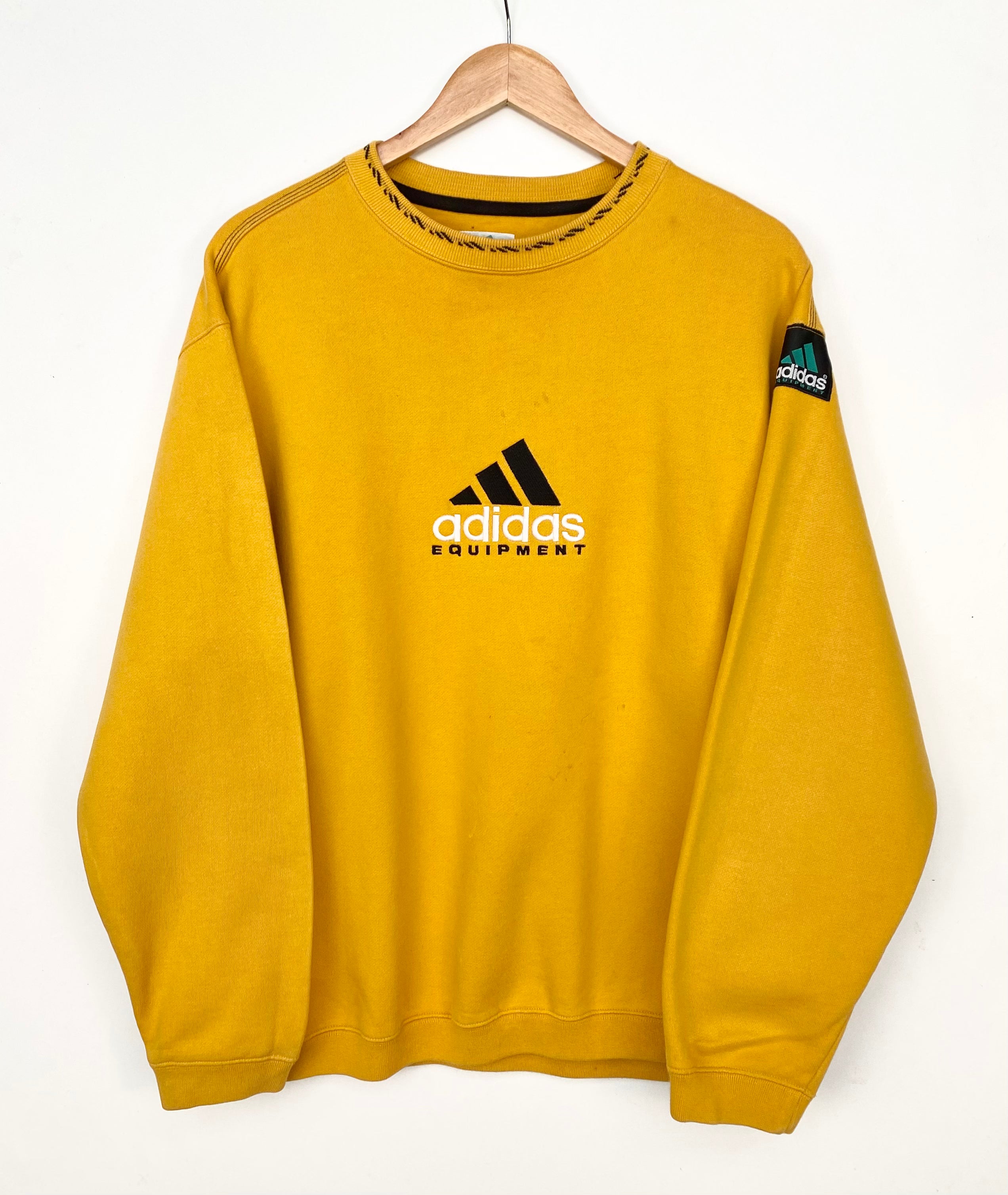 Adidas equipment top yellow sweatshirt