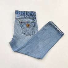 Load image into Gallery viewer, Distressed Carhartt Jeans W34 L27