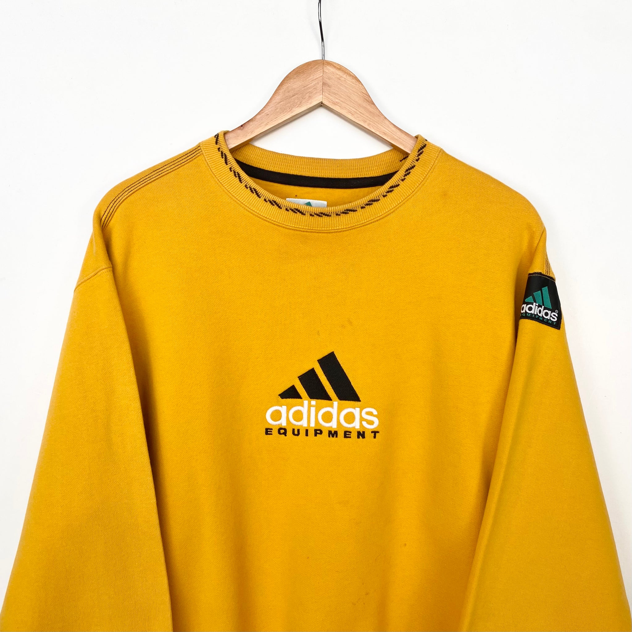 Adidas equipment yellow sweater discount