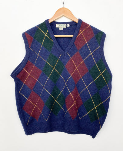 90s L.L.Bean Sweater Vest (L)
