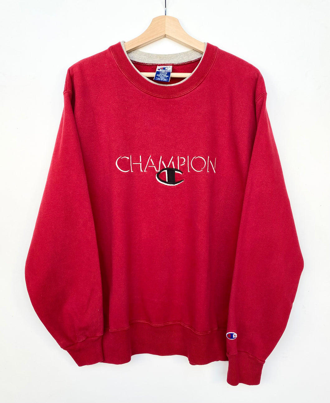 90s Champion Sweatshirt L Red Cactus Vintage