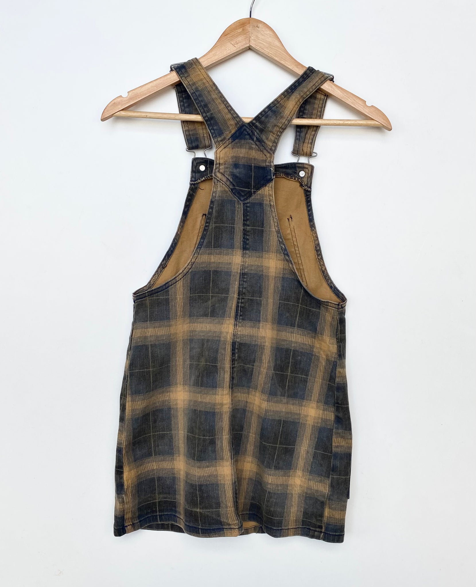 Dickies Dungaree Dress XS Red Cactus Vintage