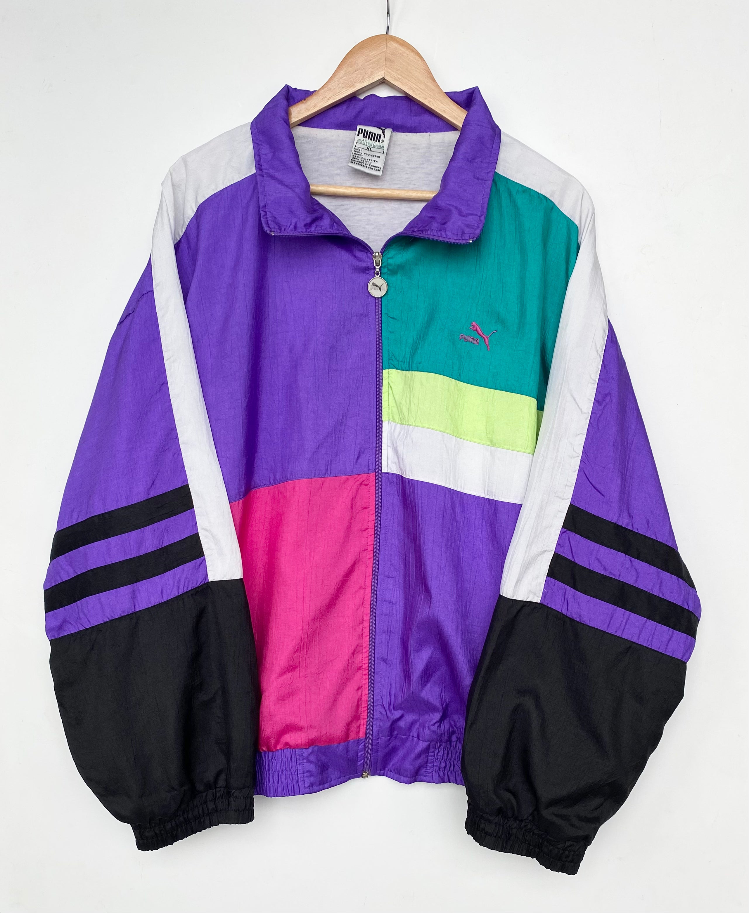 90s Puma Jacket XL Red Cactus Vintage