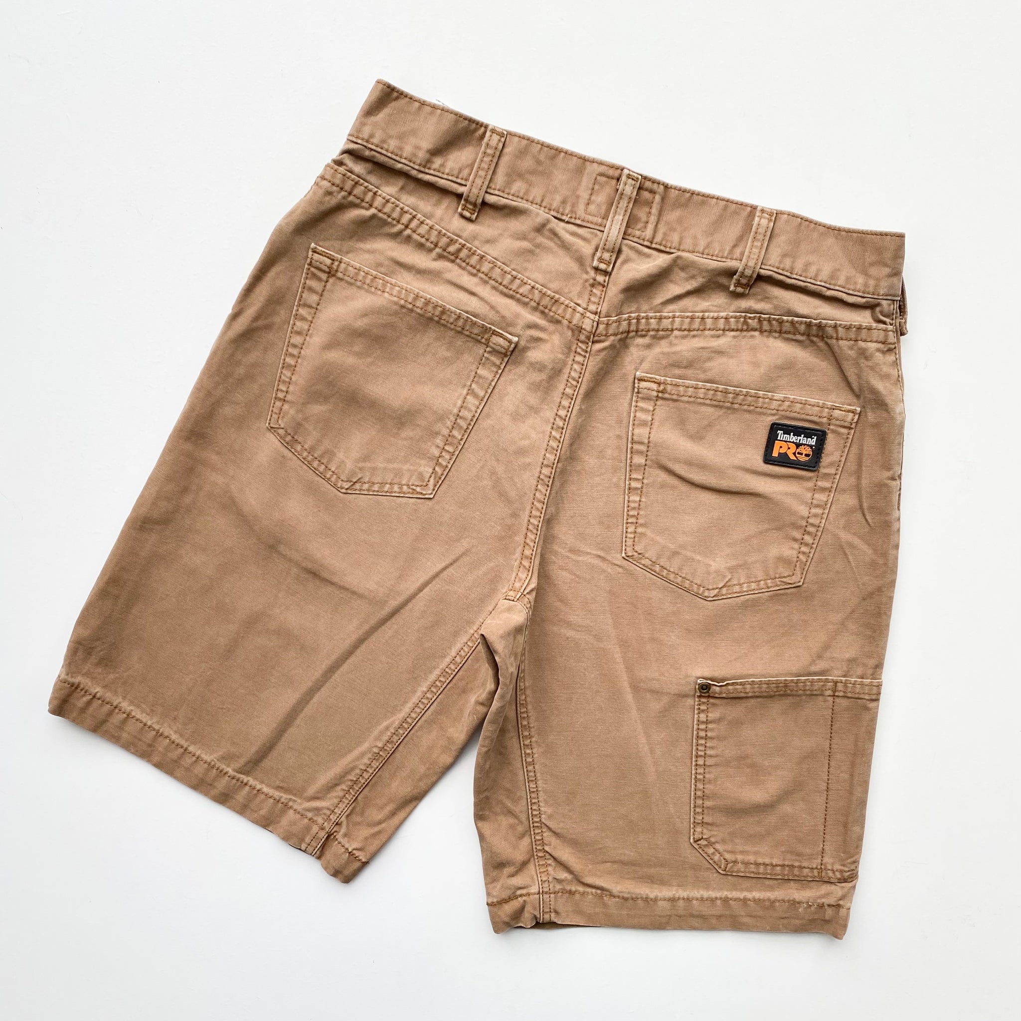 Timberland Carpenter Shorts W30 Red Cactus Vintage