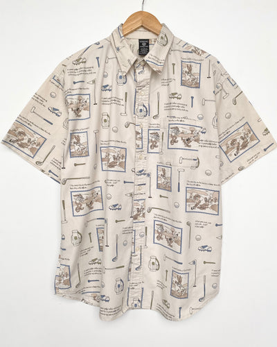 90s Looney Tunes Golf Shirt (L)