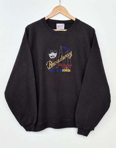 90s Times Square Broadway NY Sweatshirt (L)
