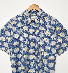 Crazy Print Sea Life Shirt (M)