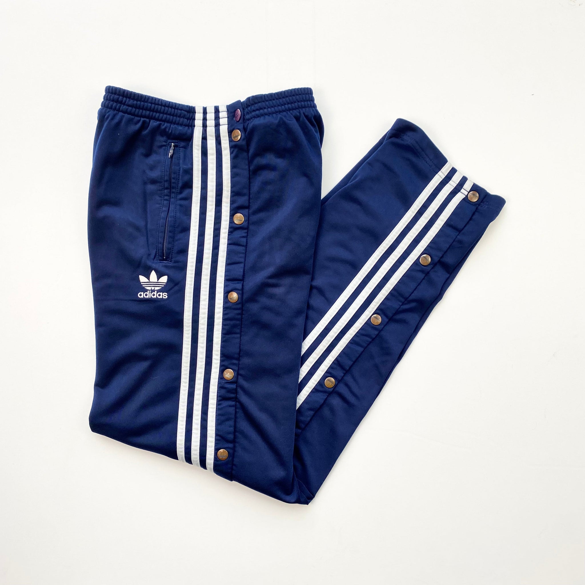 Adidas Popper Adidas adibreak y2k baggy studded trousers snap 90s  Grailed