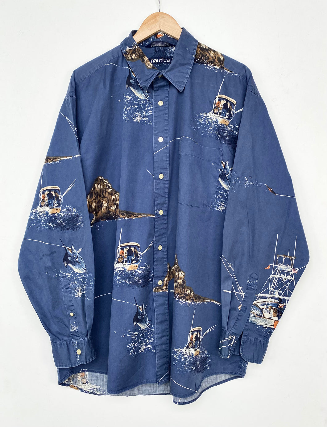 90s Nautica Shirt (XL)