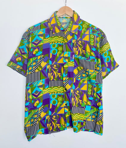 Crazy print shirt (L)
