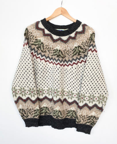 90s Grandad jumper (L)