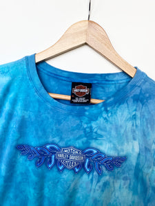 Y2K Harley Davidson Tie-Dye Vest Top (XL)