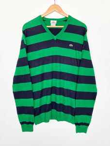 Lacoste striped jumper (L)