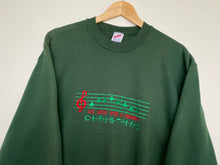 Load image into Gallery viewer, Embroidered ‘Christmas’ sweatshirt (M)