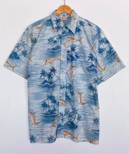 Load image into Gallery viewer, Crazy print ‘Swordfish’ shirt (L)
