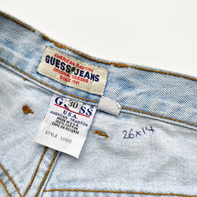Load image into Gallery viewer, 90s Guess Denim Shorts W26