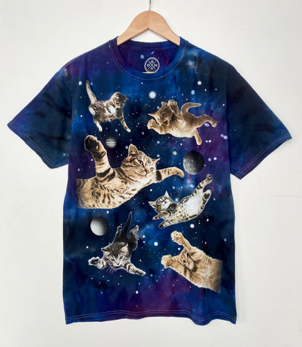 Space Cat Tie-Dye T-shirt (M)