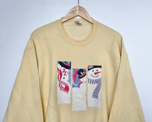 Printed ‘Snowman’ sweatshirt (L)