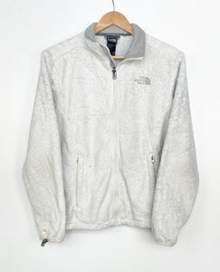 White fuzzy discount north face