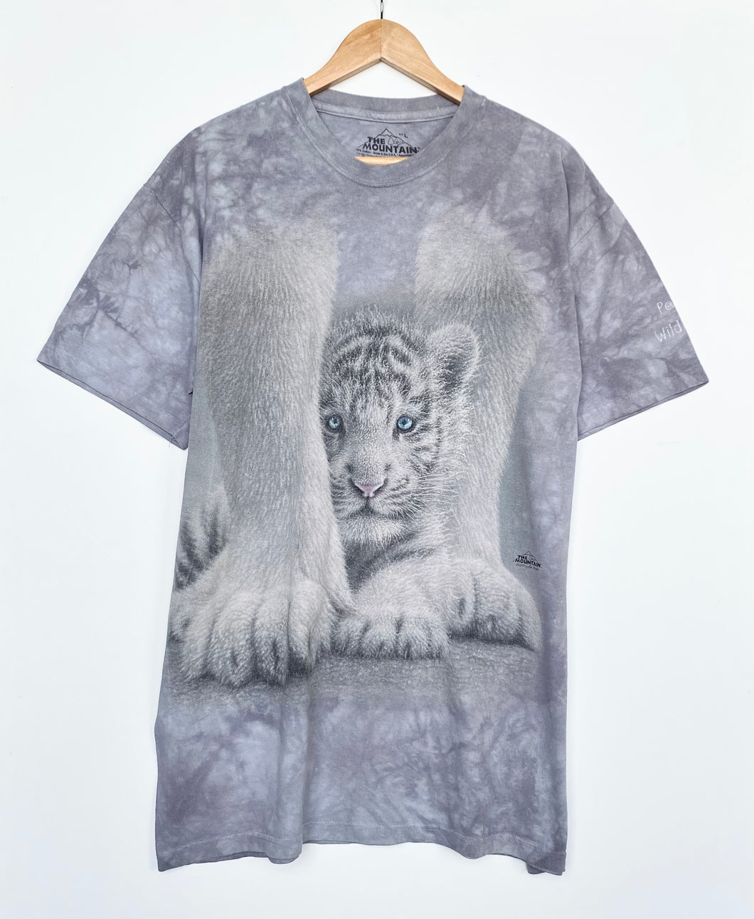 White Tiger Tie-Dye T-shirt (L)