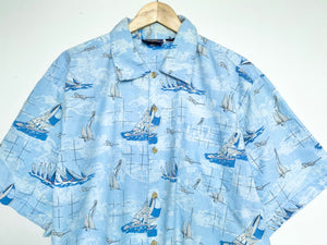 Crazy print shirt (L)