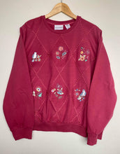 Load image into Gallery viewer, Embroidered ‘Floral’ sweatshirt (XL)