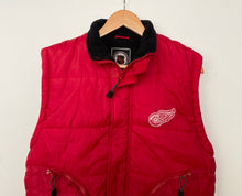 Load image into Gallery viewer, NHL Detroit Red Wings puffa gilet (S)