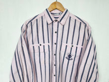 Load image into Gallery viewer, 90s Striped shirt (L)