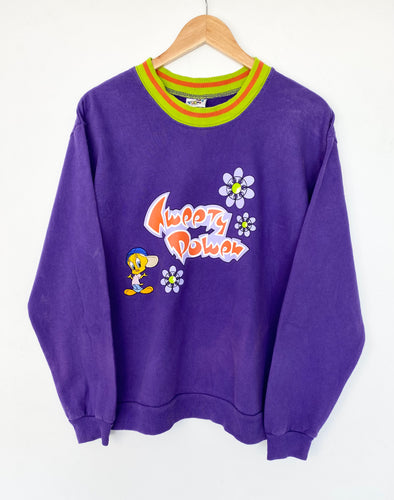 90s Looney Tunes Tweety Bird Sweatshirt (L)