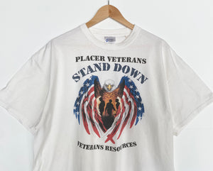 90s US Veterans Eagle t-shirt (XL)