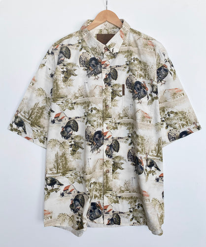 Crazy print ‘Turkey’ shirt (XXL)