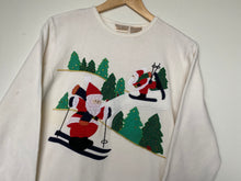 Load image into Gallery viewer, Embroidered ‘Christmas’ sweatshirt (S)