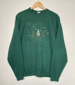 Embroidered ‘Trees’ sweatshirt (L)