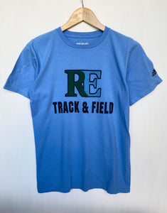 Printed ‘Track and Field’ t-shirt (S)