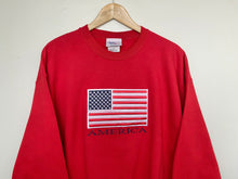 Load image into Gallery viewer, Embroidered ‘USA’ sweatshirt (L)