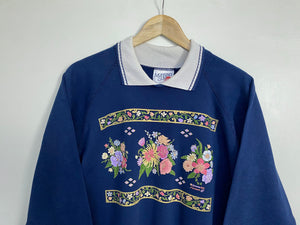 Printed ‘Floral’ sweatshirt (L)