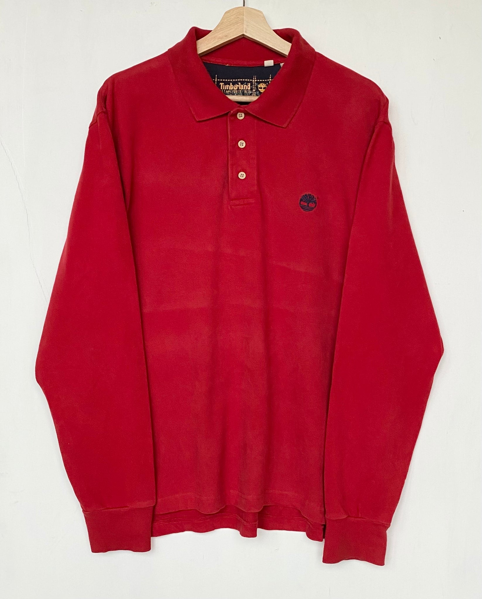 Red timberland sweatshirt on sale