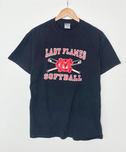 Load image into Gallery viewer, Printed ‘Flames Softball’ t-shirt (M)