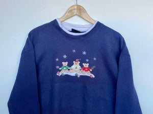 Embroidered ‘Bear’ sweatshirt (M)