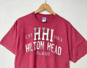 Printed ‘Hilton Head Island’ t-shirt (L)