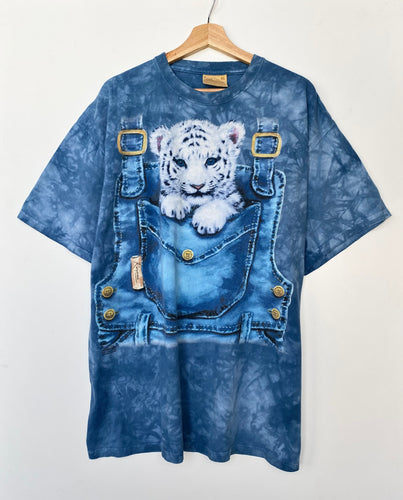 White Tiger Tie-Dye T-shirt (XL)