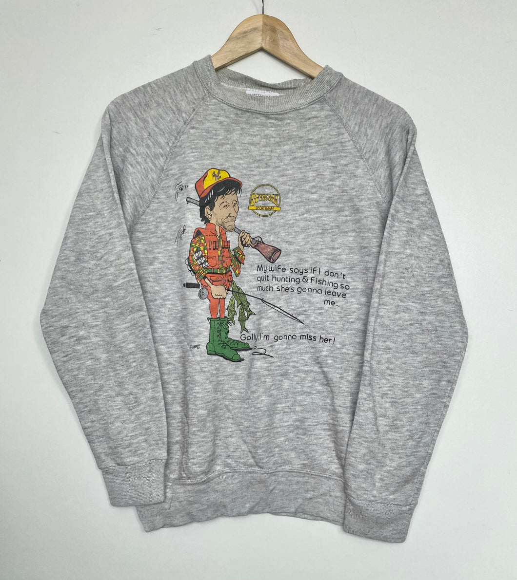 Printed ‘Hunter’ sweatshirt (S)