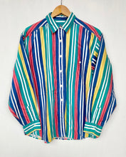 Load image into Gallery viewer, 90s Striped shirt (M)