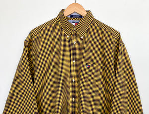 90s Tommy Hilfiger check shirt (L)