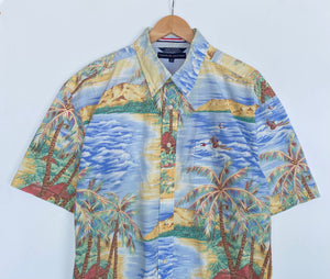 Tommy Hilfiger Crazy print ‘island surfers’ shirt (XL)